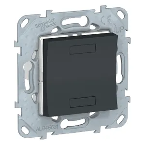 Noua Unica, Intrerupator cu revenire KNX, cu suport fixare, antracit