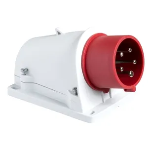 Fisa Pratika, surub, Angulara, 32A, 3P + N + E, 380, 415 V Ac, Perete