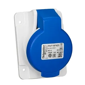 Pratika, Priza industriala inclinata, cu surub, 16A, 2P+E, 200-250V c.a.