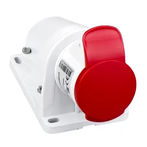 Priza Pratika, surub, Angulara, 16A, 2P + E, 380, 415 V Ac, Perete