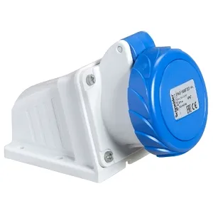 Priza Pratika, surub, Angulara, 16A, 3P + N + E, 200, 250 V Ac, Perete