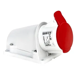 Priza Pratika, surub, Angulara, 32A, 2P + E, 380, 415 V Ac, Perete