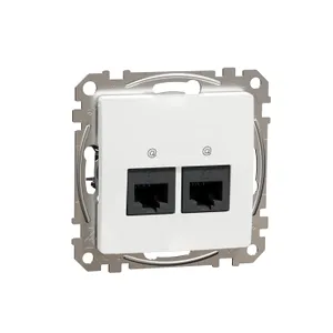 Sedna Design, Priza dubla RJ45 Cat5E UTP, alb