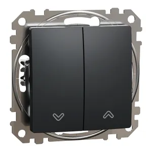 Sedna Design, Intrerupator cu revenire pentru jaluzele, antracit