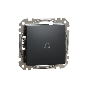 Sedna Design, Intrerupator cu revenire cu simbol sonerie,antracit
