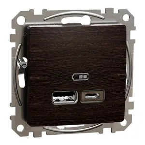 Sedna Elements, Priza incarcare USB A+C 2,4A, wenge
