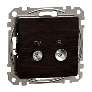 Sedna Elements, Priza TV R intermediara 10dB, wenge