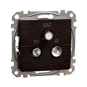 Sedna Elements, Priza TV-R-SAT intermediara 10dB, wenge