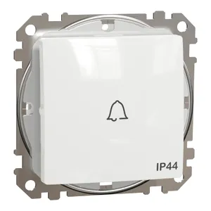 Sedna Design, Intrerupator cu revenireind sonerie IP44, alb