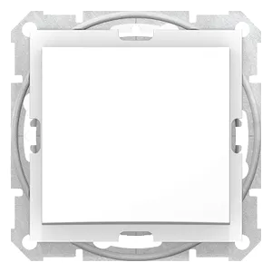 Sedna, Intrerupator Monopolar, 10Ax Ip44 fara Rama Alb