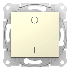 Sedna, Comutator 2 Poli, 10Ax, fara Cadru, Bej