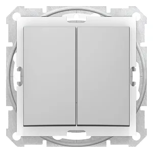 Sedna, Comutator 1 Pol 2 Circuite, 10Ax Ip44 fara Cadru Aluminiu