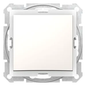 Sedna, Intrerupator Monopolar 2 Cai, 10Ax Ip44 fara Rama Crem