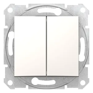 Sedna, Comutator dublu 2 Cai, 10Ax fara Cadru Crem