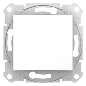 Sedna, Buton 1 Pol, 10A fara Cadru Alb