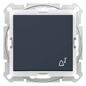 Sedna, Buton 1 Pol, 10A Simbol Clopot, Ip44 fara Cadru Grafit