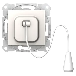 Sedna, Buton 1 Pol, 10A Cord, fara Cadru Crem