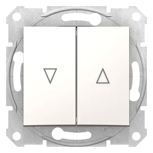 Sedna, Buton Jaluzea cu Rola, 10Ax Blocare Electrica, fara Cadru Crem