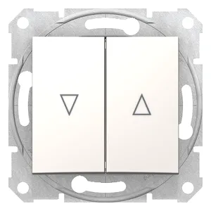 Sedna, Comutator Jaluzea cu Rola, 10Ax Blocare Electrica, fara Cadru Crem