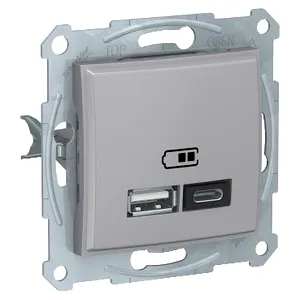 Sedna, Priza dubla incarcare A+C USB 2.4A aluminiu