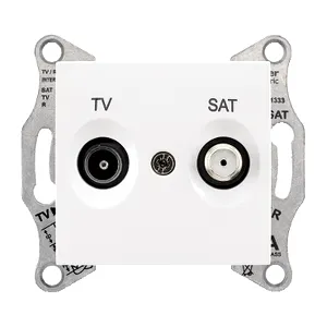 Sedna, Iesire Capat Tv-Sat, 1Db fara Cadru Alb