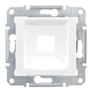 Placa Sedna, Simpla; Rdm, Cat5E, Cat6 Utp (fara Conector), Alb