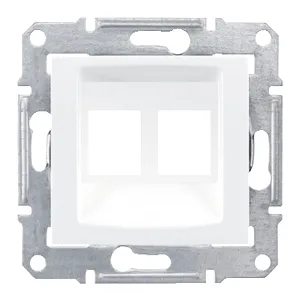 Placa Sedna, Dubla; Amp, Molex, Keline, Cat5E, Cat6 Utp (fara Conector), Alb