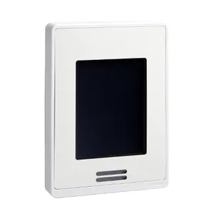 Line-Voltage Fan Coil Room Controller: BACnet MS/TP, RH sensor & control, White Case/Fascia