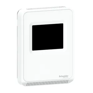 SpaceLogic SLA Series Temperature Sensor, Room, Color Touchscreen, Analog Outputs, Matte White Housing