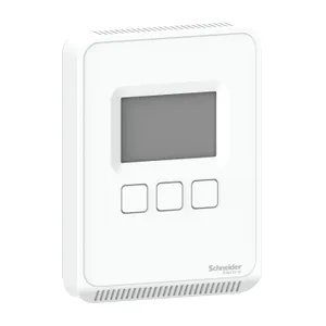 SpaceLogic SLP Series Sensor, Room, Temperature, Segmented LCD, BACnet MSTP/Modbus Outputs with Matte White Housing
