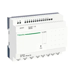 Zelio Logic, releu intelig. comp, 20 inrari/ies 24Vca, ceas, afisaj ss