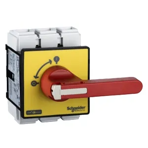 Intrerup. Sarc. Vcf - 3 Poli - 690 V 125 A - Maner Rosu Lung, Blocabil Cu Lacat