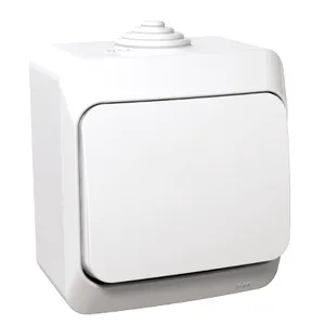 Cedar Plus, Intrerupator cruce 16A PT IP44 alb
