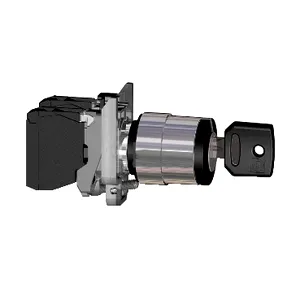 Selector Negru cu Cheie  22, 2 Pozitii 90