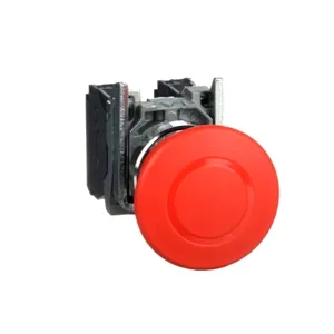 Buton oprire de urgenta rosu Harmony XB4, 40mm, 22mm buton cu tragere siguranta 1NC+1NO