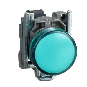 Lampa Pilot Completa Verde  22, Lentila Simpla, cu Led Integral 110, 120 V