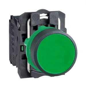 Buton Verde  22, Incastrat, Revenire cu Arc, 1No