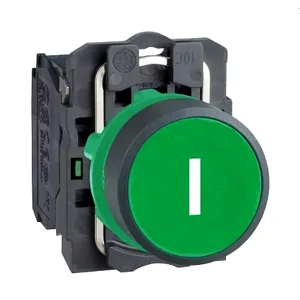 Buton Verde  22, Incastrat, Revenire cu Arc, 1No
