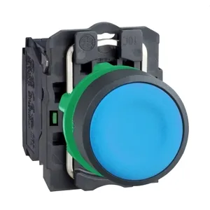 Buton Albastru  22, Revenire cu Arc Incastrata, 1No