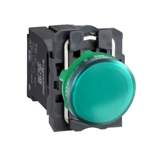 Lampa Pilot Completa Verde 22Lentile Plane cu bec Ba9S 110, 120V
