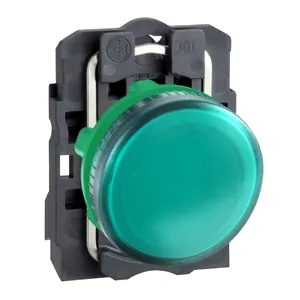 Lampa Pilot Rotunda  22, Ip65, Verde, baza Ba 9S, 250 V, Papuci