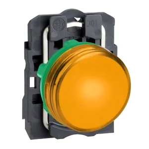 Lampa pilot rotund  22, portocaliu, Led Integ., 230, 240 V, Borne Clema-surub