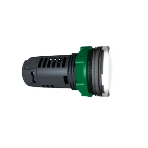 Lampa pilot monolit alba obiectiv plan 22 cu LED  230, 240V integral