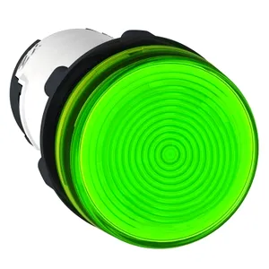 Lampa Pilot Rotunda  22, Verde, bec Ba 9S, 230 V, Borne Clema-surub