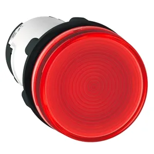Lampa Pilot Rotunda  22, Rosie, bec Ba 9S, 230 V, Borne Clema-surub