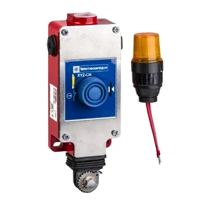 Comutator Cu Cablu Declansare Oprire De Urgenta Xy2Ch - 1Nc+1No - Lampa Pilot 24