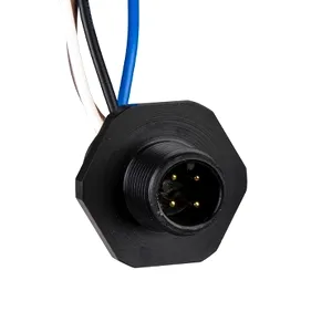Adaptor, Metal - Gaura Filetata M20 - Pentru Conector Tata, M12, 5-Fire