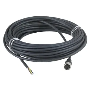 Con. M12 - Mama - Drept - 5 pini - 15m pre-cablat