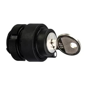 Cap comutator selector cu cheie - 2 pos. - revenire cu arc