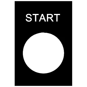 Eticheta - 30 X 40 Mm - Neagra - Start